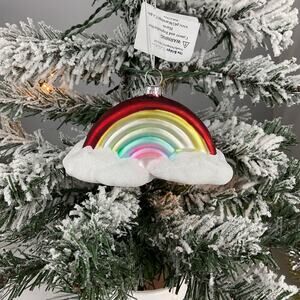 Christmas Ornament-Glass Rainbow Christmas Ornament-The Bridge Collection